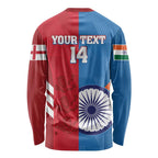 Custom India And England Cricket Long Sleeve Shirt 2024 Together Dynamic Version