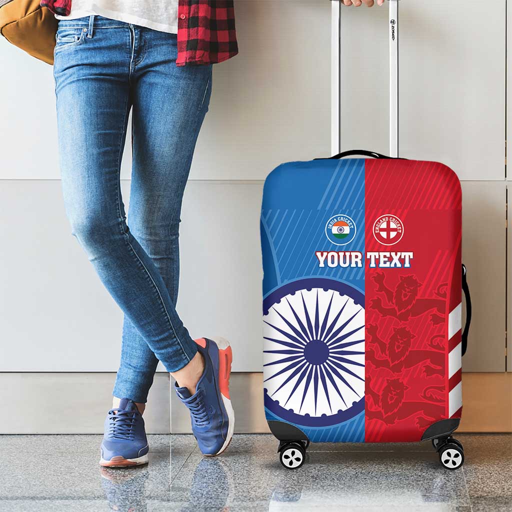 Custom India And England Cricket Luggage Cover 2024 Together Dynamic Version