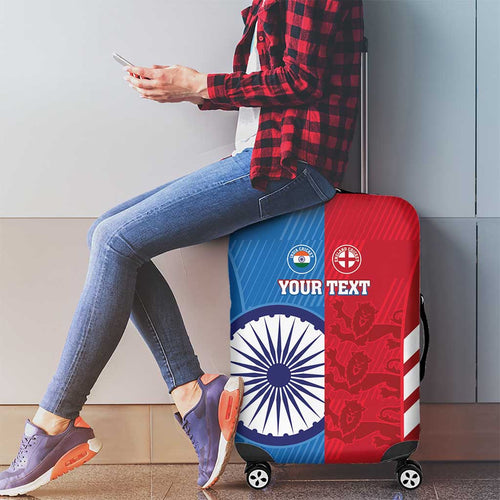 Custom India And England Cricket Luggage Cover 2024 Together Dynamic Version