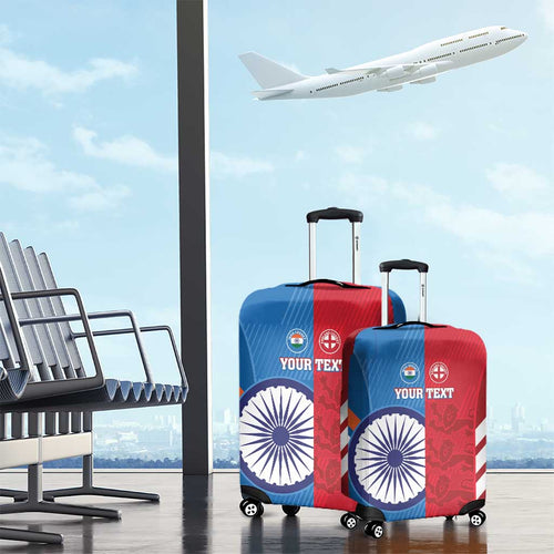Custom India And England Cricket Luggage Cover 2024 Together Dynamic Version
