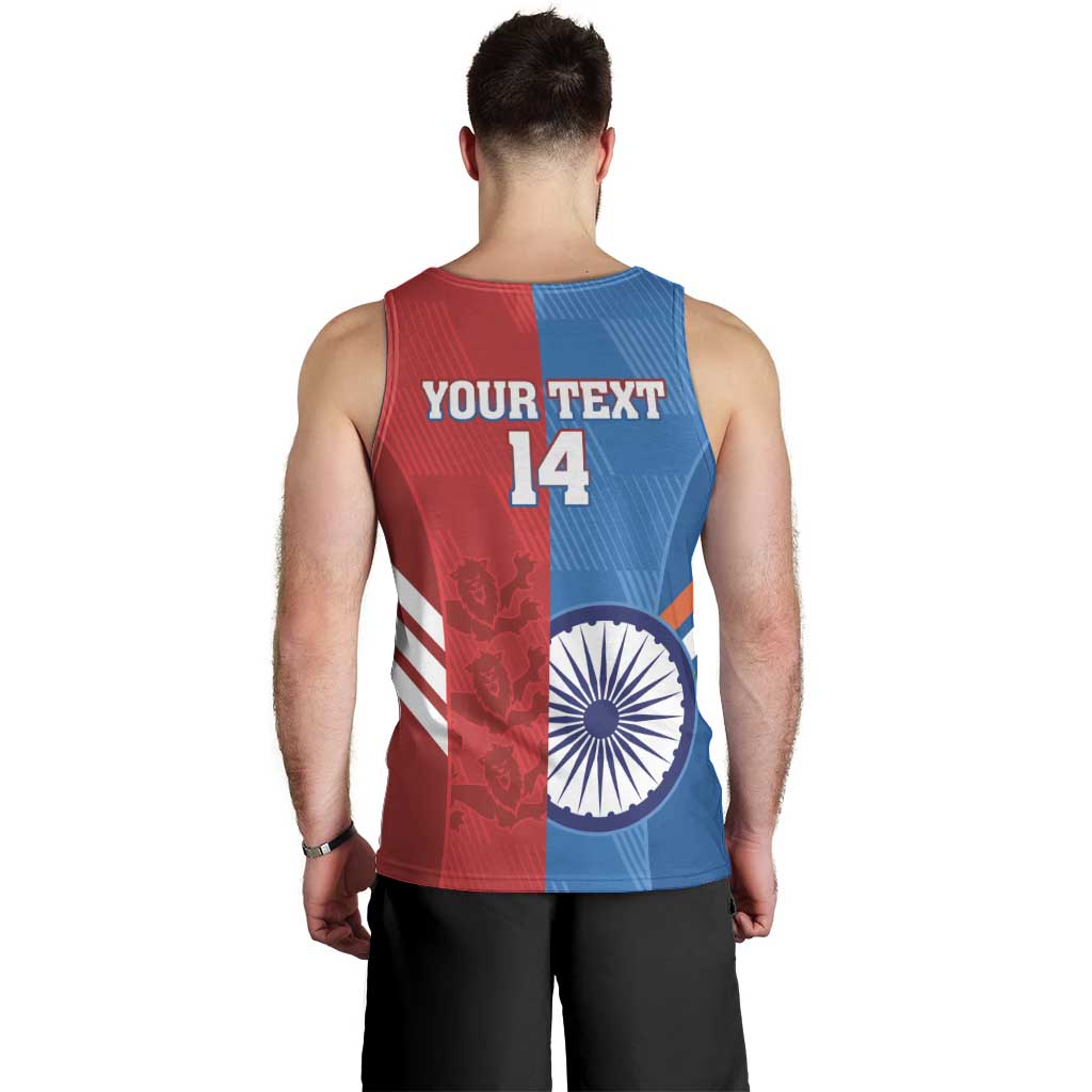 Custom India And England Cricket Men Tank Top 2024 Together Dynamic Version