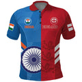 Custom India And England Cricket Polo Shirt 2024 Together Dynamic Version