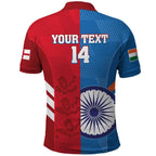 Custom India And England Cricket Polo Shirt 2024 Together Dynamic Version