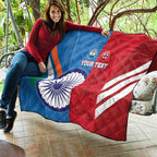 Custom India And England Cricket Quilt 2024 Together Dynamic Version