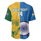 Custom India And South Africa Cricket Baseball Jersey 2024 Together Dynamic Version