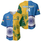 Custom India And South Africa Cricket Baseball Jersey 2024 Together Dynamic Version