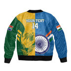 Custom India And South Africa Cricket Bomber Jacket 2024 Together Dynamic Version