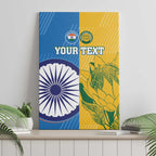 Custom India And South Africa Cricket Canvas Wall Art 2024 Together Dynamic Version