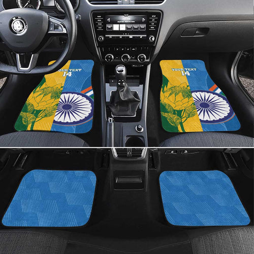 Custom India And South Africa Cricket Car Mats 2024 Together Dynamic Version