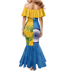 Custom India And South Africa Cricket Family Matching Mermaid Dress and Hawaiian Shirt 2024 Together Dynamic Version