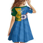 Custom India And South Africa Cricket Family Matching Summer Maxi Dress and Hawaiian Shirt 2024 Together Dynamic Version