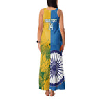 Custom India And South Africa Cricket Family Matching Tank Maxi Dress and Hawaiian Shirt 2024 Together Dynamic Version