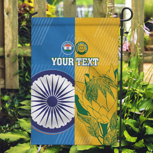 Custom India And South Africa Cricket Garden Flag 2024 Together Dynamic Version