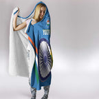 Custom India And South Africa Cricket Hooded Blanket 2024 Together Dynamic Version