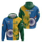 Custom India And South Africa Cricket Hoodie 2024 Together Dynamic Version