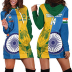Custom India And South Africa Cricket Hoodie Dress 2024 Together Dynamic Version