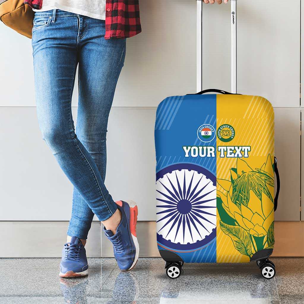 Custom India And South Africa Cricket Luggage Cover 2024 Together Dynamic Version