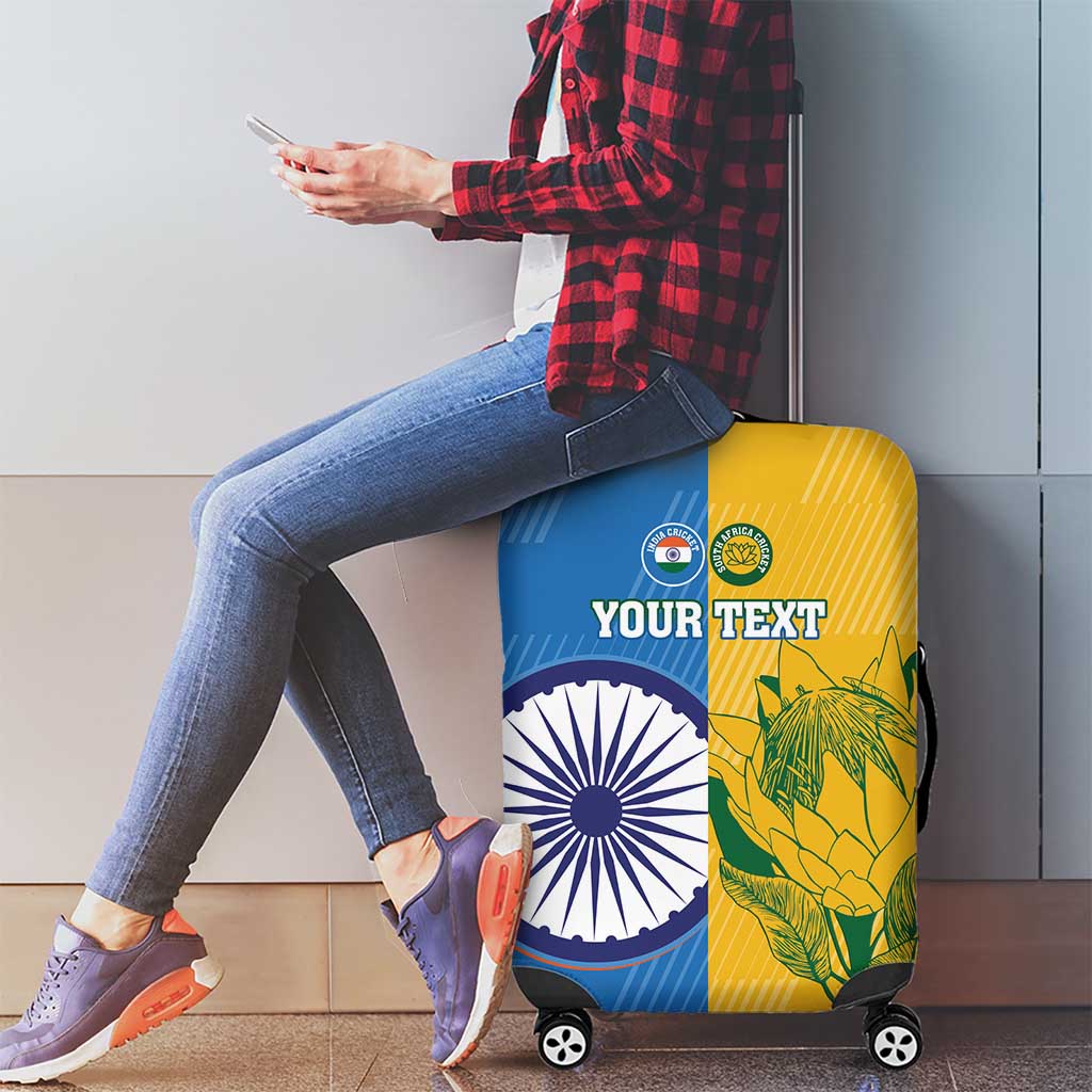 Custom India And South Africa Cricket Luggage Cover 2024 Together Dynamic Version