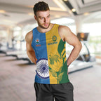 Custom India And South Africa Cricket Men Tank Top 2024 Together Dynamic Version