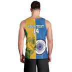 Custom India And South Africa Cricket Men Tank Top 2024 Together Dynamic Version