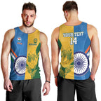 Custom India And South Africa Cricket Men Tank Top 2024 Together Dynamic Version