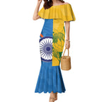 Custom India And South Africa Cricket Mermaid Dress 2024 Together Dynamic Version
