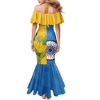 Custom India And South Africa Cricket Mermaid Dress 2024 Together Dynamic Version