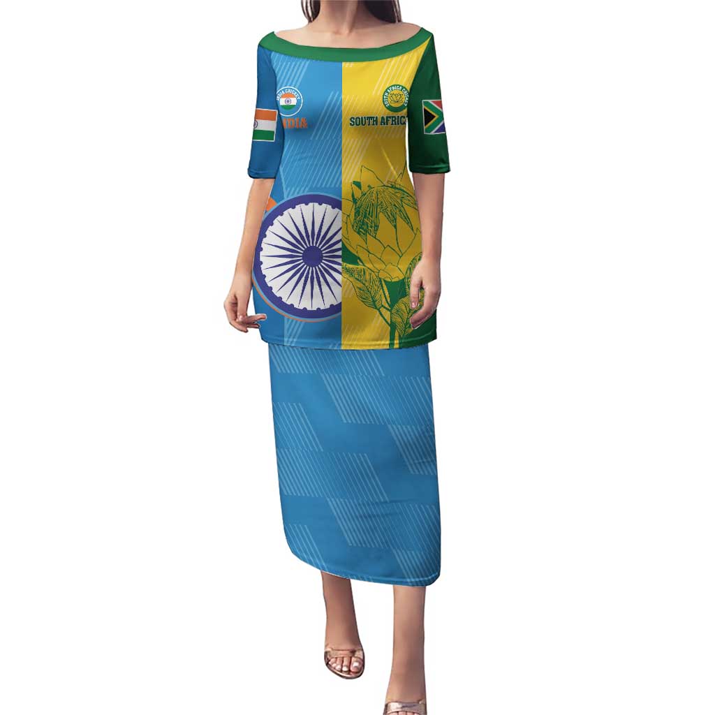 Custom India And South Africa Cricket Puletasi 2024 Together Dynamic Version