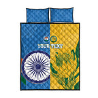 Custom India And South Africa Cricket Quilt Bed Set 2024 Together Dynamic Version