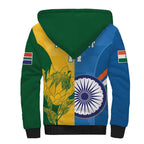 Custom India And South Africa Cricket Sherpa Hoodie 2024 Together Dynamic Version