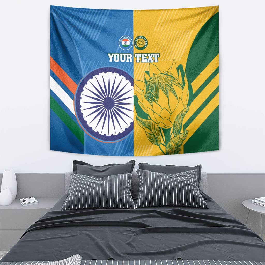 Custom India And South Africa Cricket Tapestry 2024 Together Dynamic Version