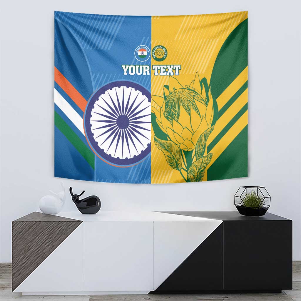 Custom India And South Africa Cricket Tapestry 2024 Together Dynamic Version