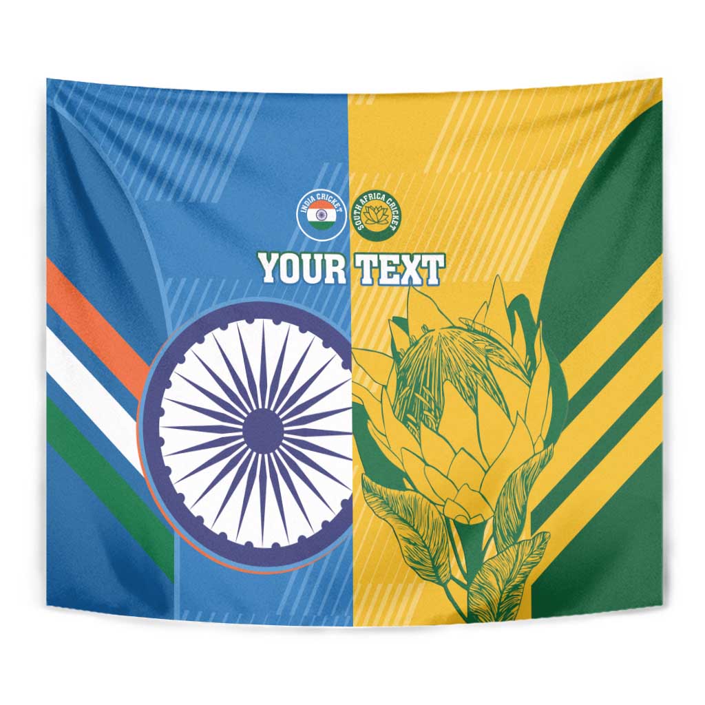 Custom India And South Africa Cricket Tapestry 2024 Together Dynamic Version