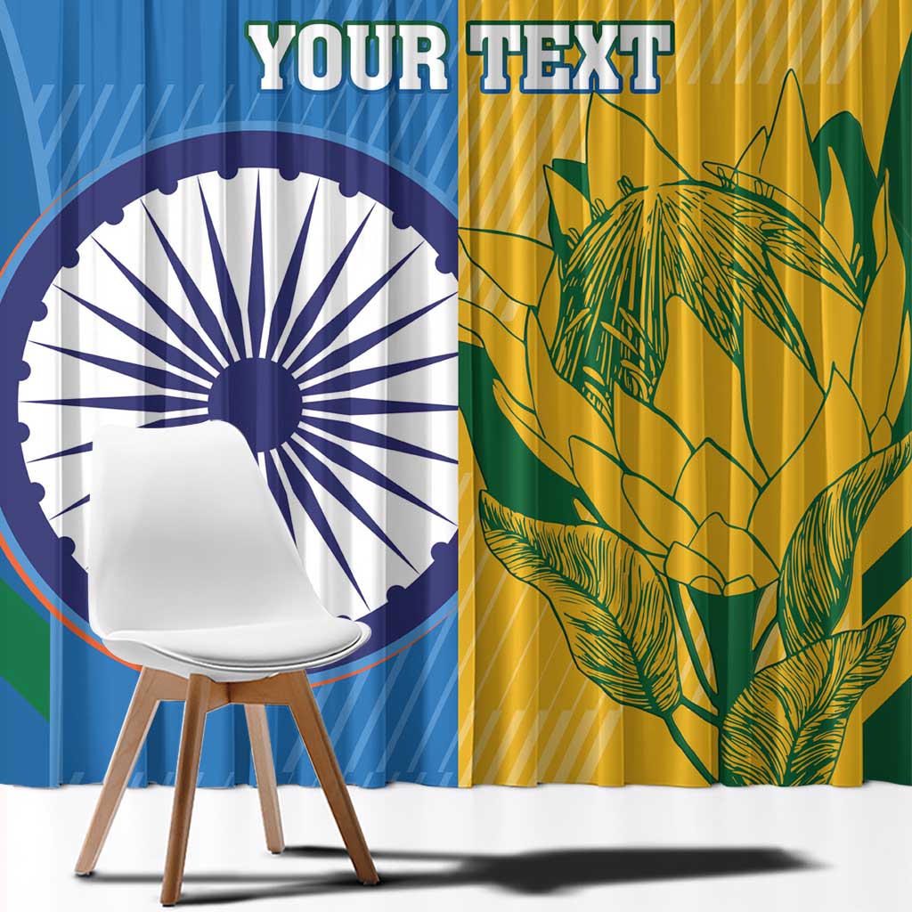 Custom India And South Africa Cricket Window Curtain 2024 Together Dynamic Version