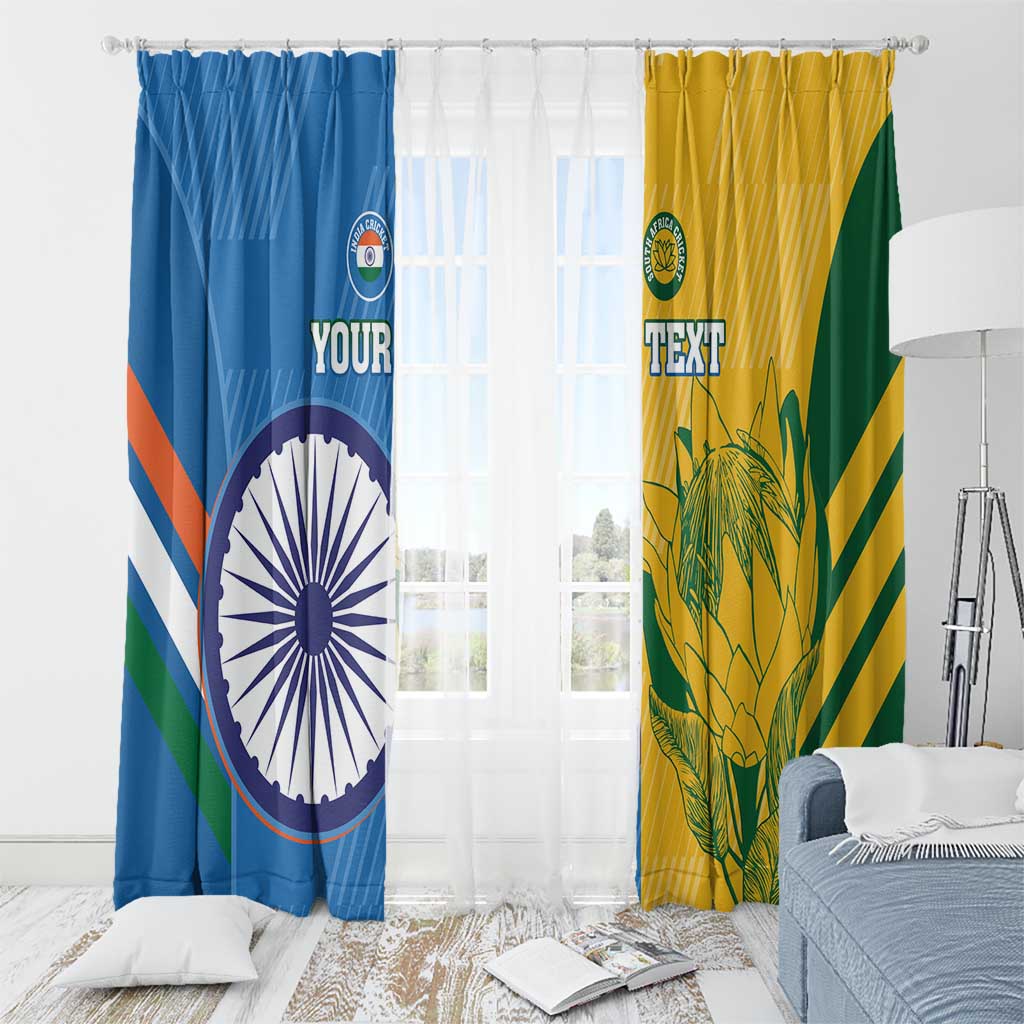 Custom India And South Africa Cricket Window Curtain 2024 Together Dynamic Version