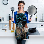 New Zealand Tui Bird Taiaha Apron Maori Weapon Paua Shell Mix Silver Fern