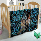 New Zealand Tui Bird Taiaha Quilt Maori Weapon Paua Shell Mix Silver Fern