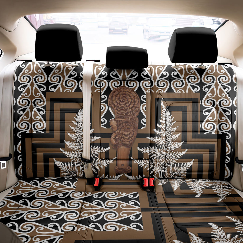 Wahaika New Zealand Back Car Seat Cover Maori Weapon Kowhaiwhai Fern Poutama Motifs