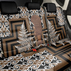 Wahaika New Zealand Back Car Seat Cover Maori Weapon Kowhaiwhai Fern Poutama Motifs