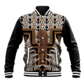 Wahaika New Zealand Baseball Jacket Maori Weapon Kowhaiwhai Fern Poutama Motifs