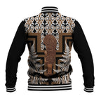 Wahaika New Zealand Baseball Jacket Maori Weapon Kowhaiwhai Fern Poutama Motifs