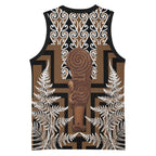 Wahaika New Zealand Basketball Jersey Maori Weapon Kowhaiwhai Fern Poutama Motifs