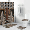 Wahaika New Zealand Bathroom Set Maori Weapon Kowhaiwhai Fern Poutama Motifs