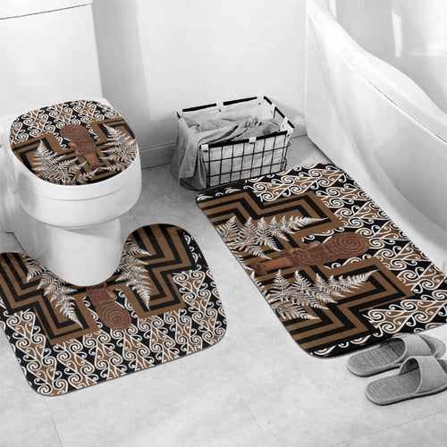 Wahaika New Zealand Bathroom Set Maori Weapon Kowhaiwhai Fern Poutama Motifs