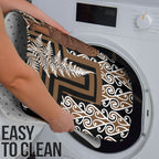 Wahaika New Zealand Bathroom Set Maori Weapon Kowhaiwhai Fern Poutama Motifs
