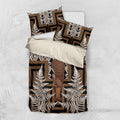 Wahaika New Zealand Bedding Set Maori Weapon Kowhaiwhai Fern Poutama Motifs
