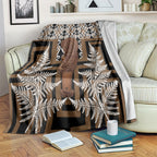 Wahaika New Zealand Blanket Maori Weapon Kowhaiwhai Fern Poutama Motifs