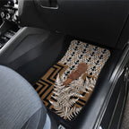 Wahaika New Zealand Car Mats Maori Weapon Kowhaiwhai Fern Poutama Motifs