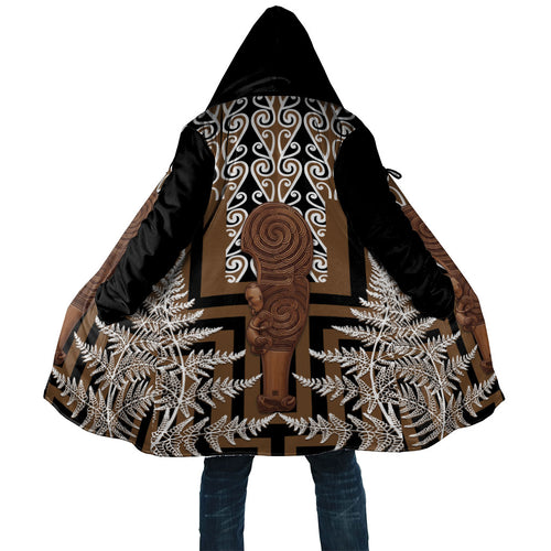 Wahaika New Zealand Cloak Maori Weapon Kowhaiwhai Fern Poutama Motifs