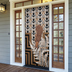 Wahaika New Zealand Door Cover Maori Weapon Kowhaiwhai Fern Poutama Motifs